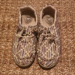 Rocket Dog Cream and Multicolor Slip On Casual Tennis Shoe Vacation Summer Beach